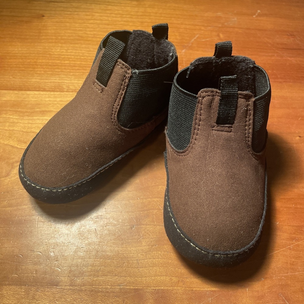 Georgia Boot Little Georgia Giant Toddler Boots 12-18 Mo Brown Leather Pull on